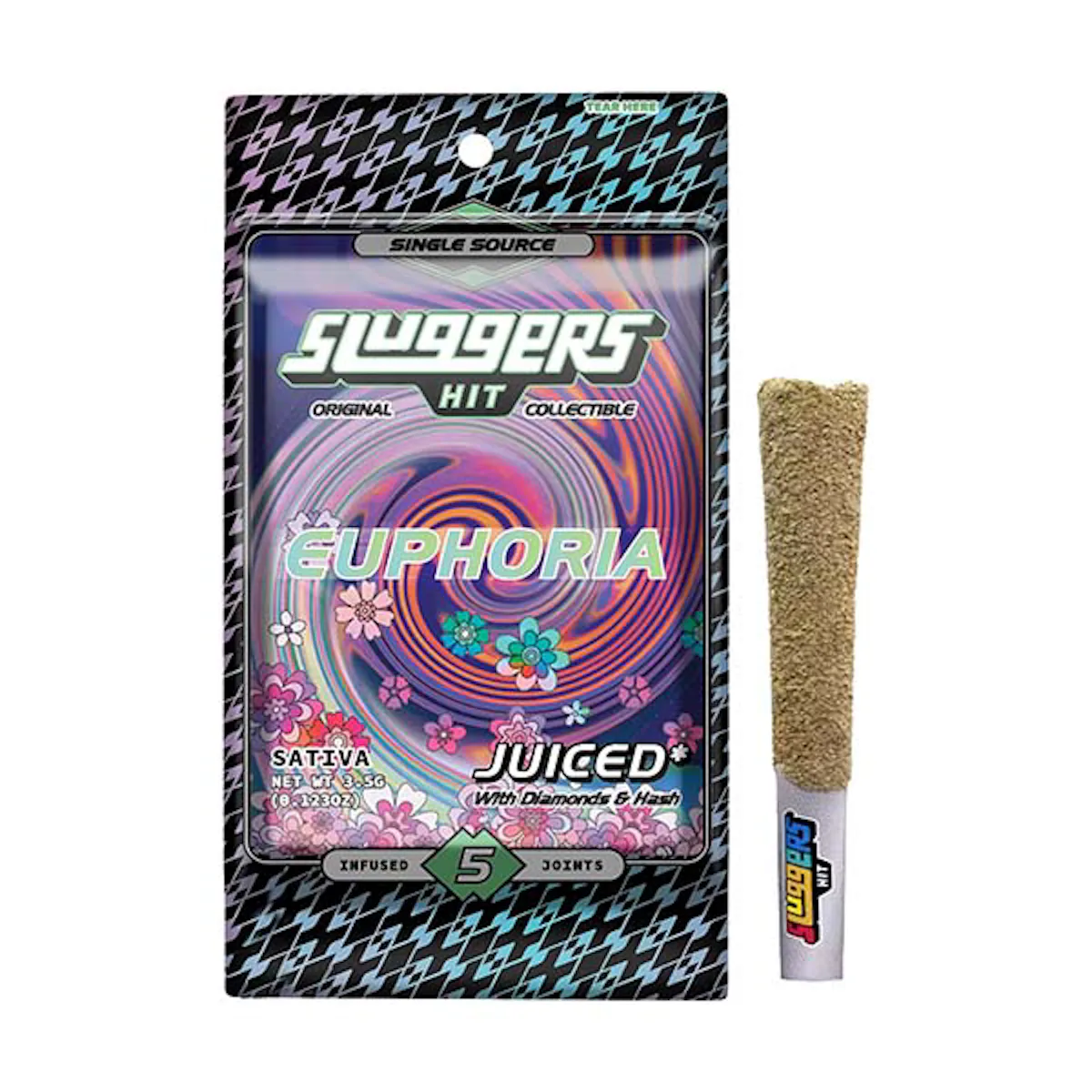 Sluggers | Preroll | 5pk | 3.5g | Infused Euphoria