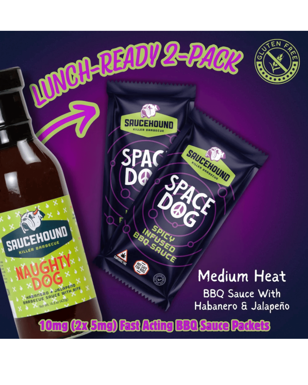 Space Dog | Spicy Bbq Sauce 10mg | 5mg 2 Pack