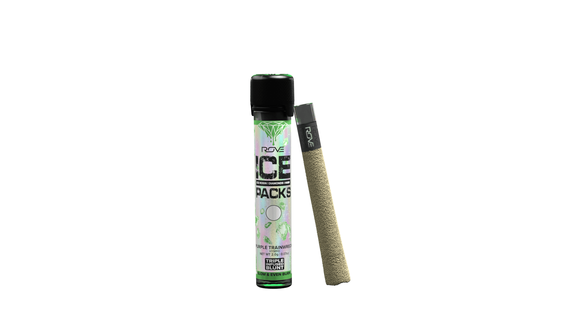 Ice Pack | Purple Trainwreck | 1g Blunt | Infused 2PK