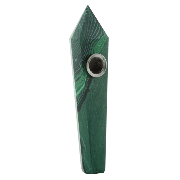Crystal Obsidian Pipe