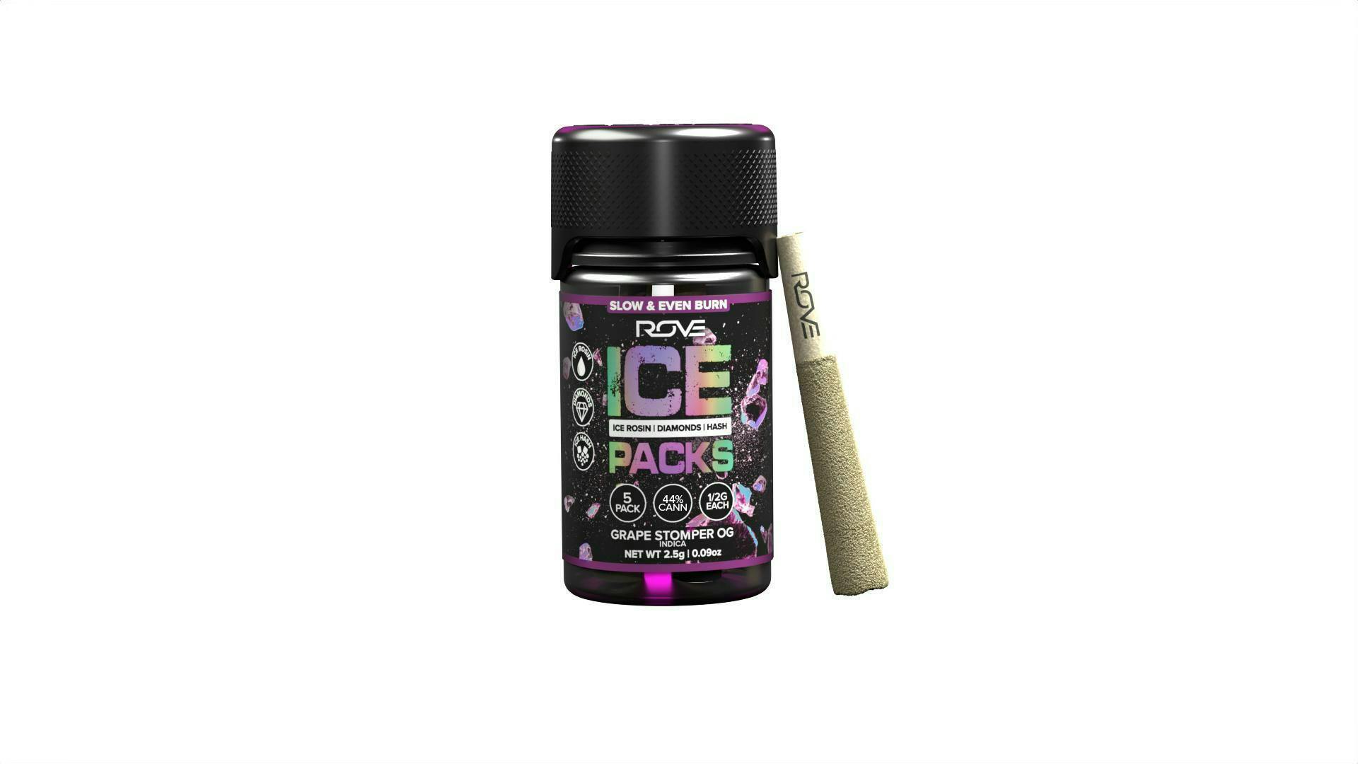 Ice Pack | Grape Stomper | 0.5g PreRoll | Infused 5PK