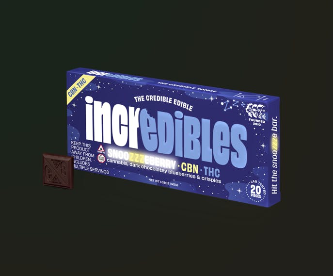 Snoozzzeberry (5:1 THC:CBN) | Chocolate Bar | 100mg | Indica