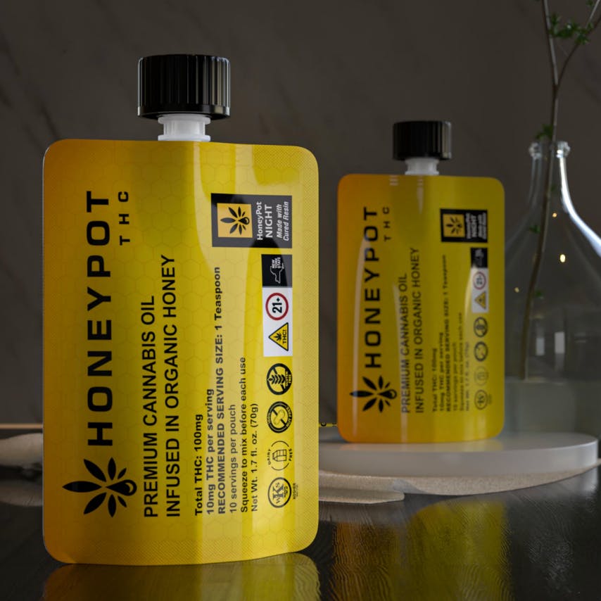 Honey Pot Night | Organic Infused Honey | 100mg