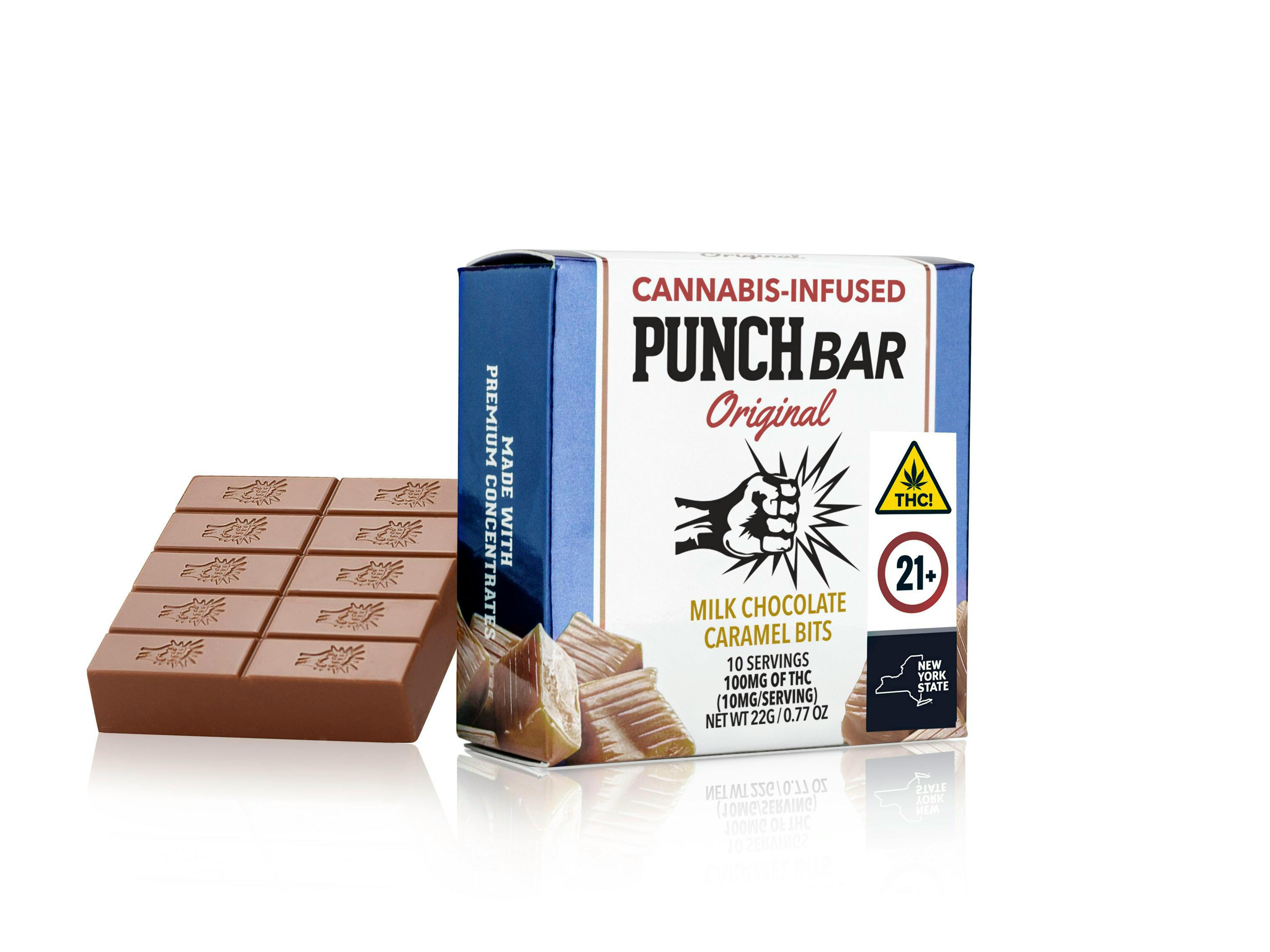 Chocolates | Milk Chocolate Caramel Bits  Bar | 10pk x 10mg | 100 mg