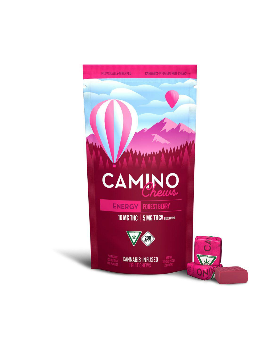 Chews | 10pk x 10mg | 100 mg - Forest Berry | 2:1:1 | THC:THCV:CBC
