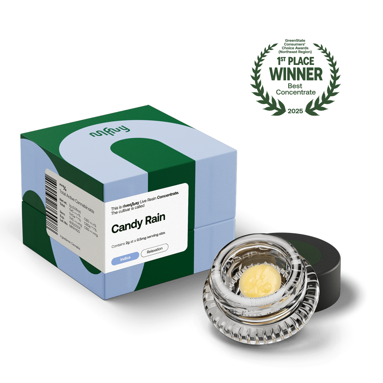 Concentrates | Live Resin | Candy Rain Badder | 1 g