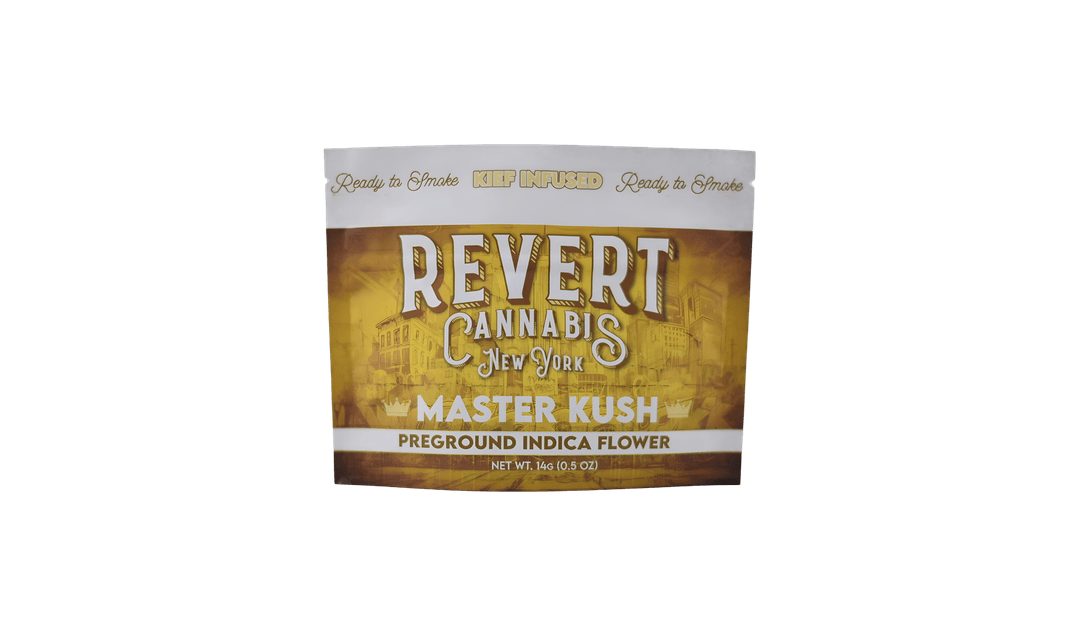 Kief Infused | Half Ounce Ground Flower | Master Kush | 14 g