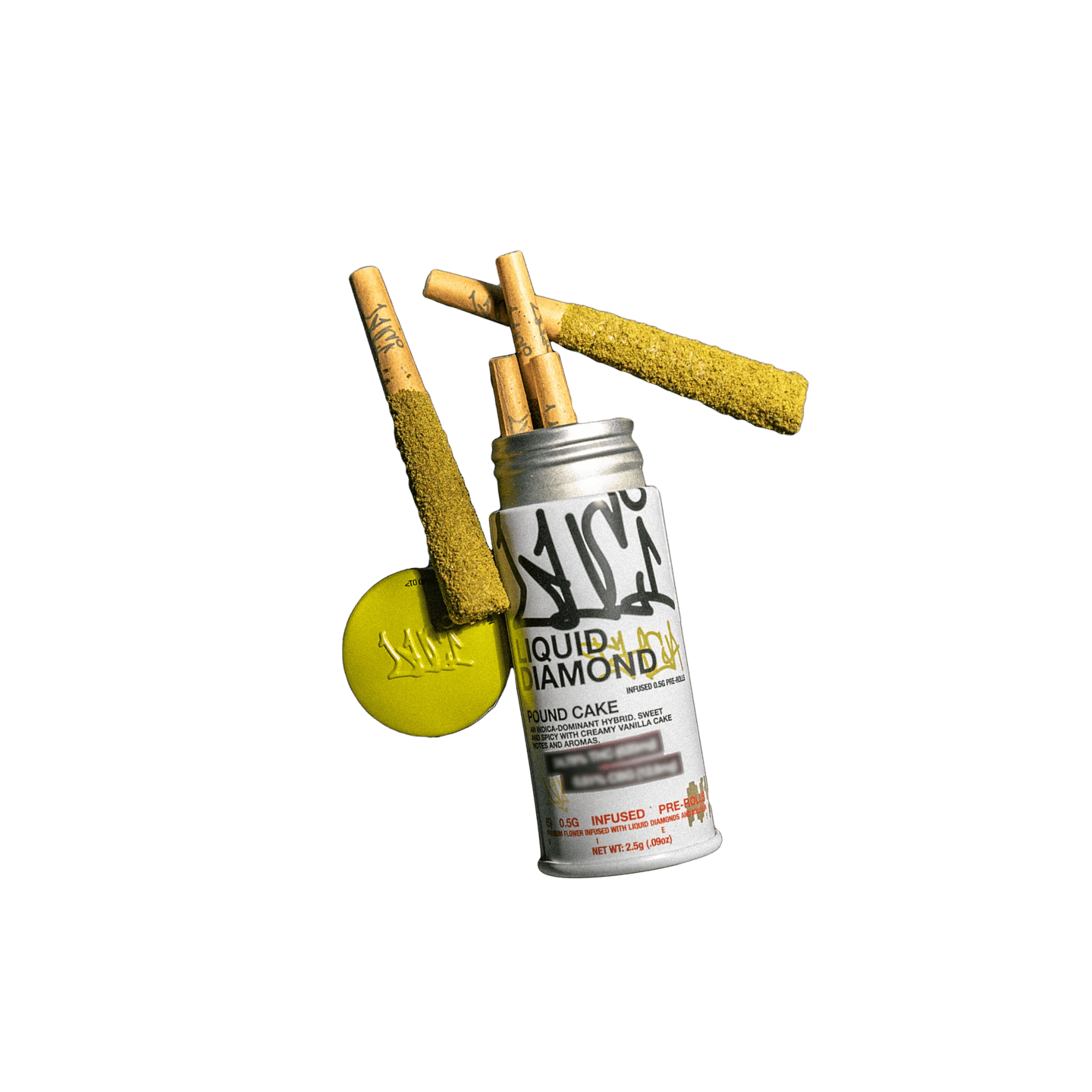 Infused Pre-Rolls | Pound Cake | 5pk x 0.5g | 2.5 g