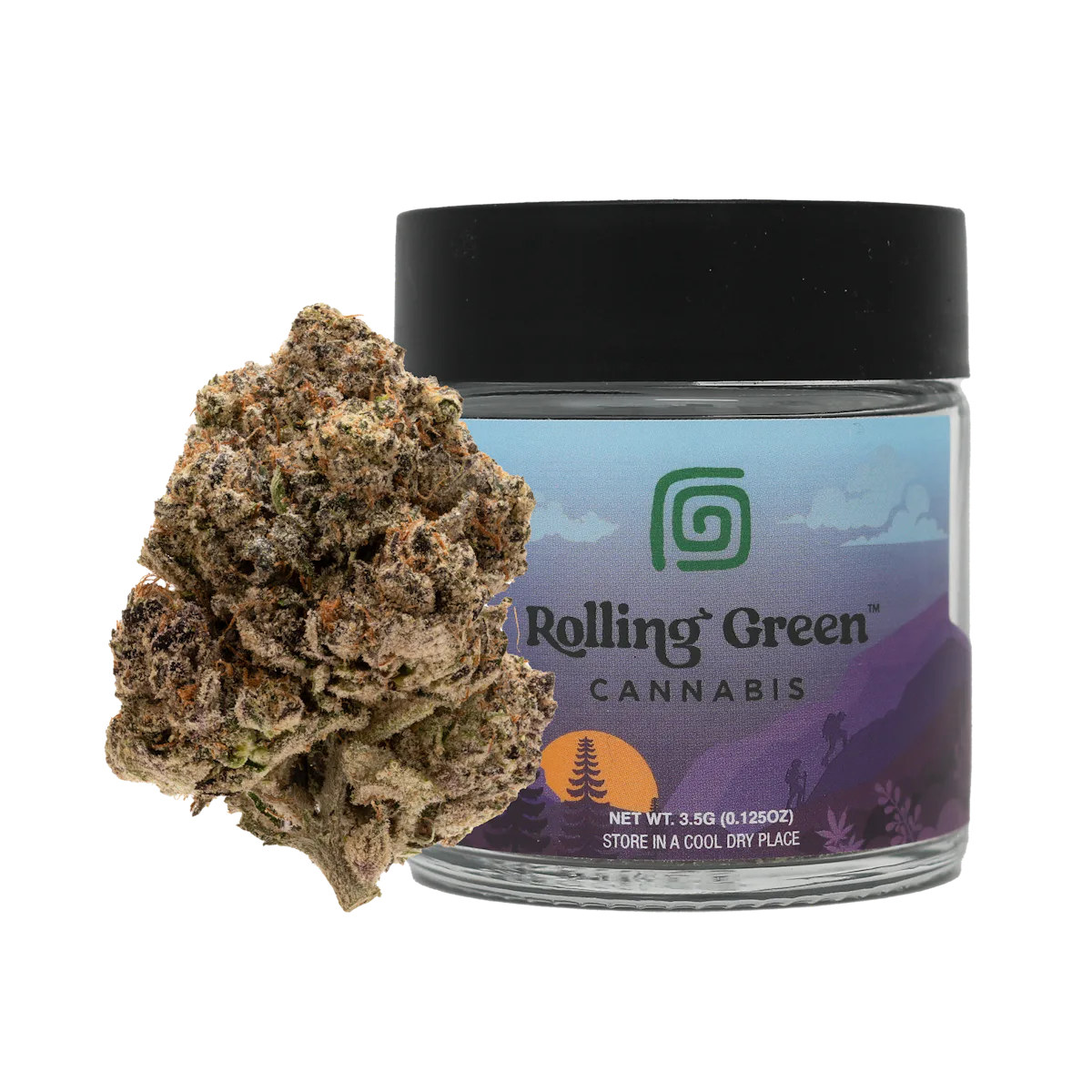 Rolling Green | Flower | Premium Jar | 3.5g | Flap Jack