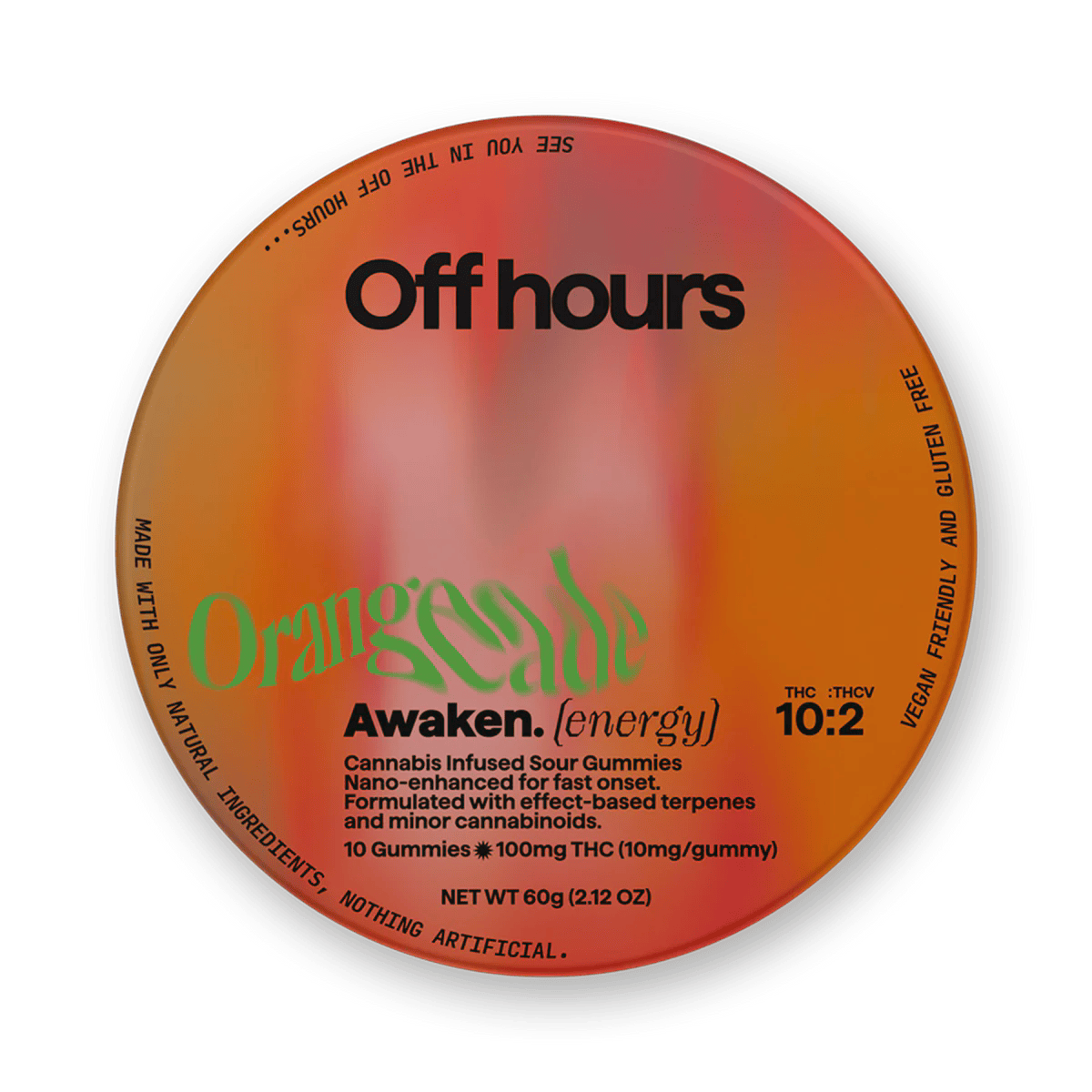 Gummies | Awaken "Energy" | Orangeade | 10:2 | THC:THCV | 10pk | 100 mg