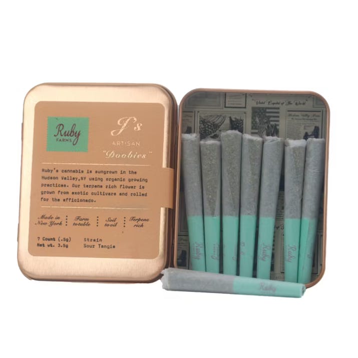 Pre-Rolls | Doobies | Sour Tangie | 7pk x 0.5g | 3.5 g
