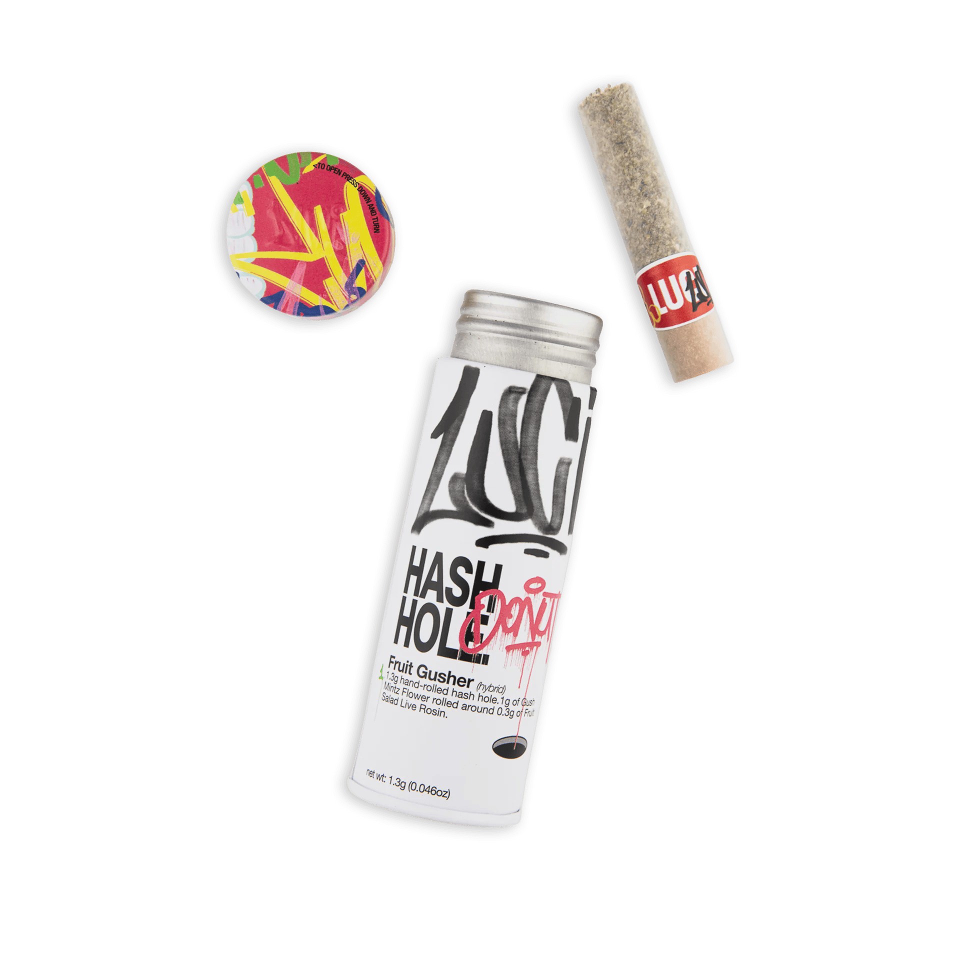 Infused Pre-Rolls | Live Rosin Hash Hole | Fruit Gushers | 1.3 g