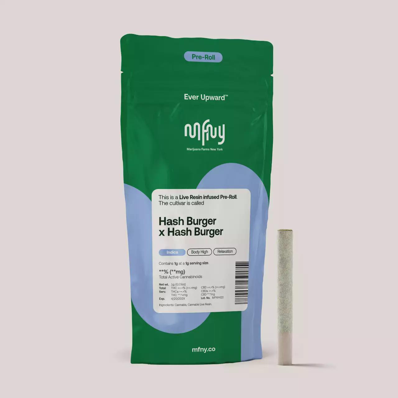 Infused Pre-Rolls | Live Resin | Hash Burger x Hash Burger | 0.75 g