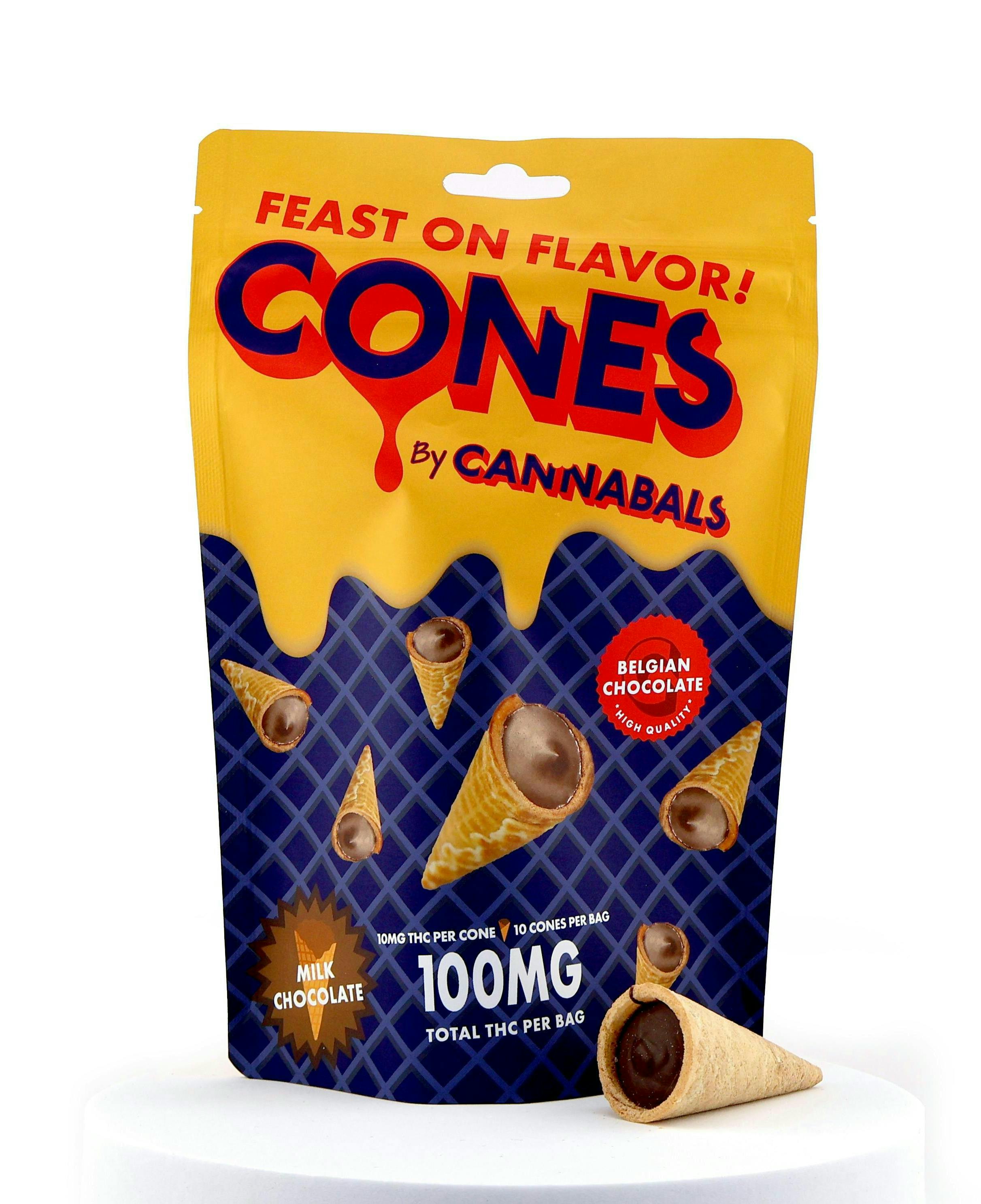Cones | Milk Chocolate | 10 pk | 100 mg