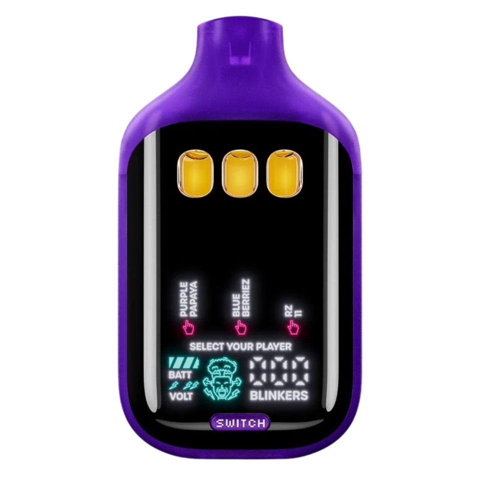 Switch V5 | AIO Vape | Live Liquid Diamonds | Triple Tank Switch | Purple Papaya x Blue Berriez x RZ-11 | Ind-Ind-Ind | 2 g