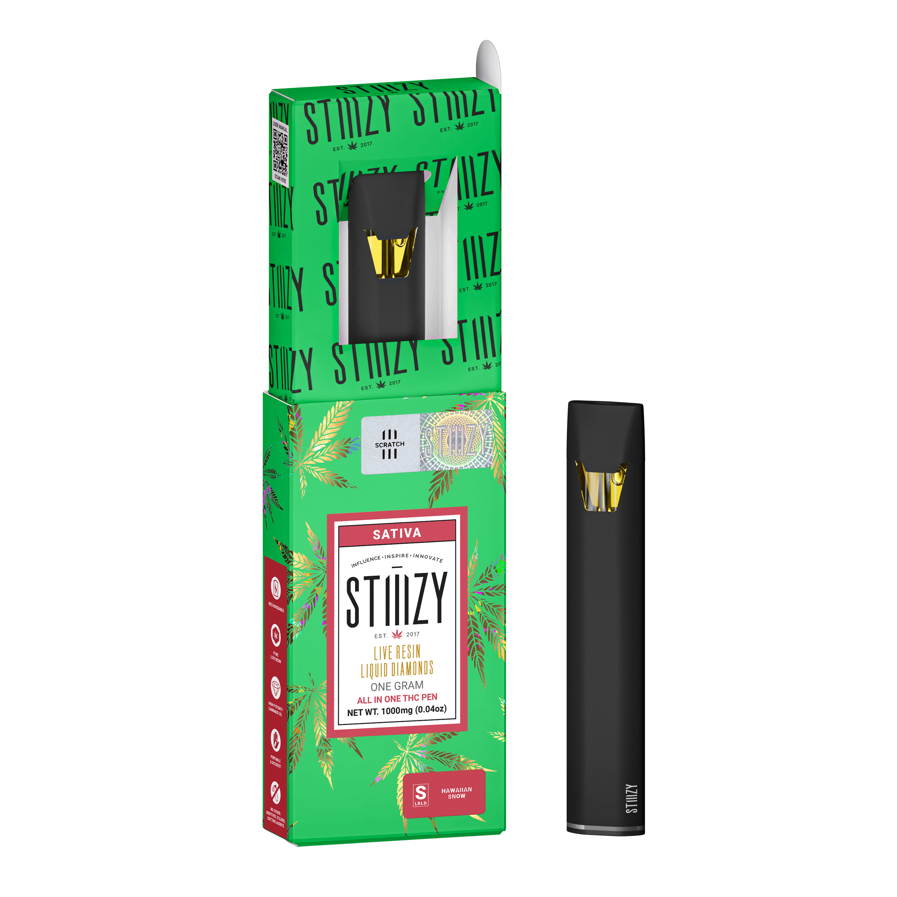 AIO Vape | Live Resin Liquid Diamonds | Green Crack | 1 g