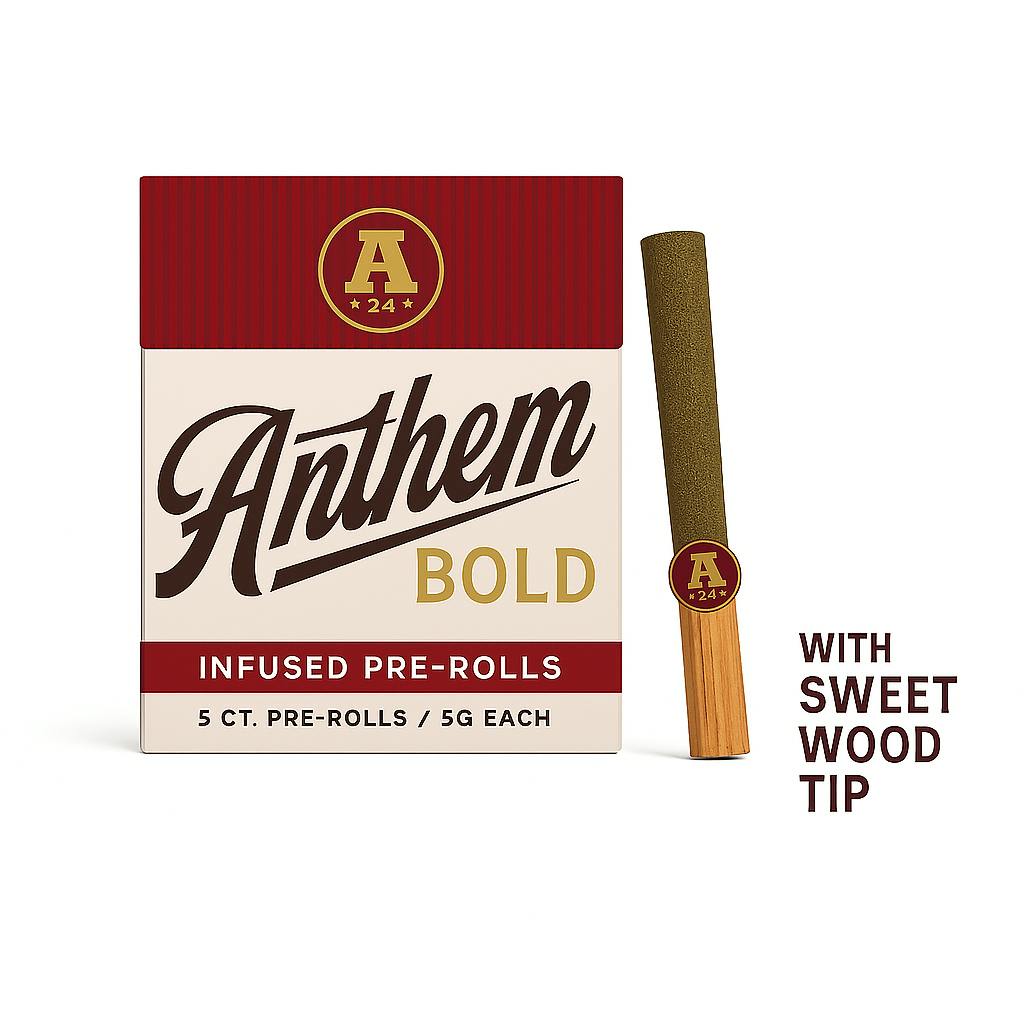 Infused Pre-Rolls | Bold with Wood Tip | Watermelon Z | 5pk x 0.5g | 2.5 g