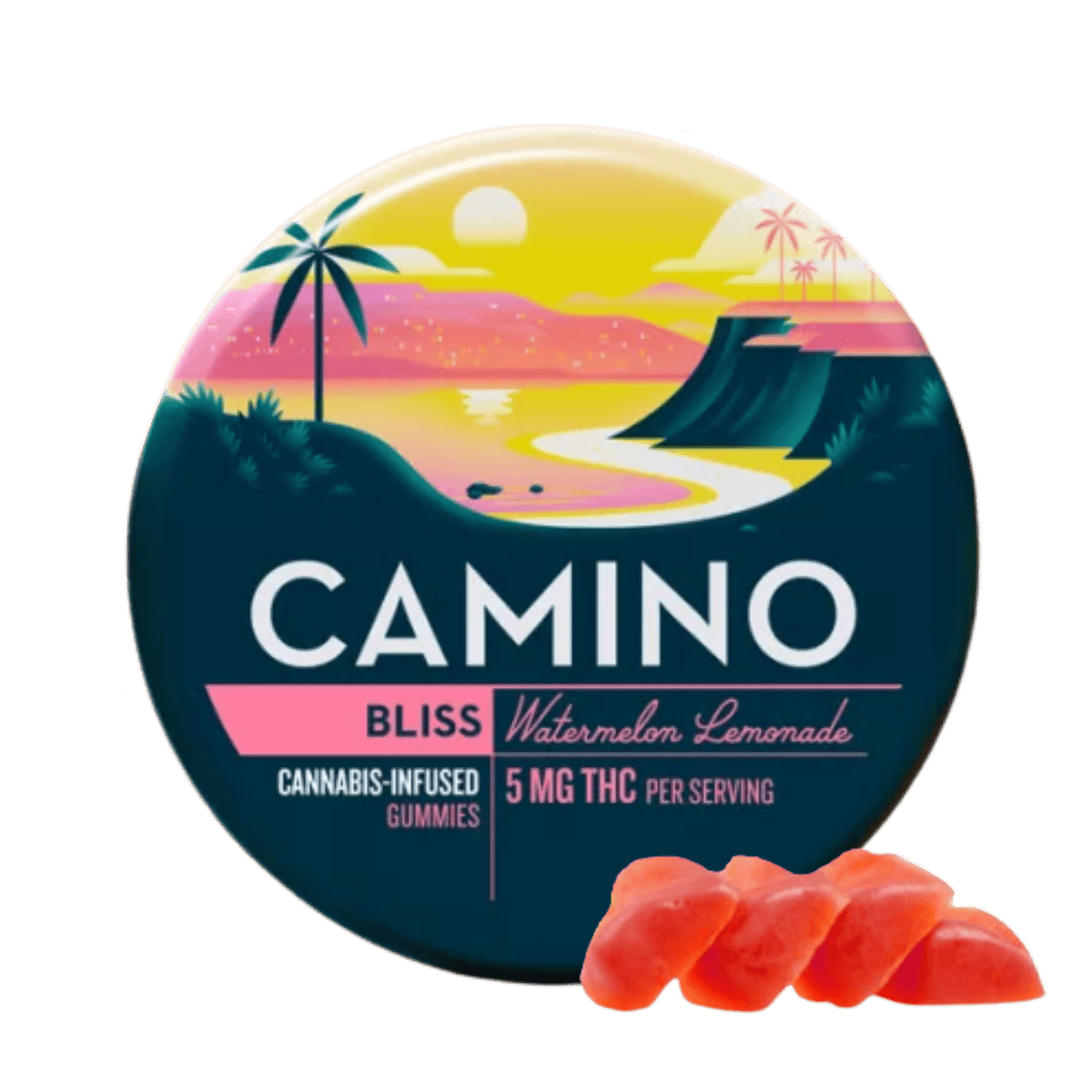 Gummies | 20pk x 5mg | 100 mg - | Watermelon Lemonade | THC