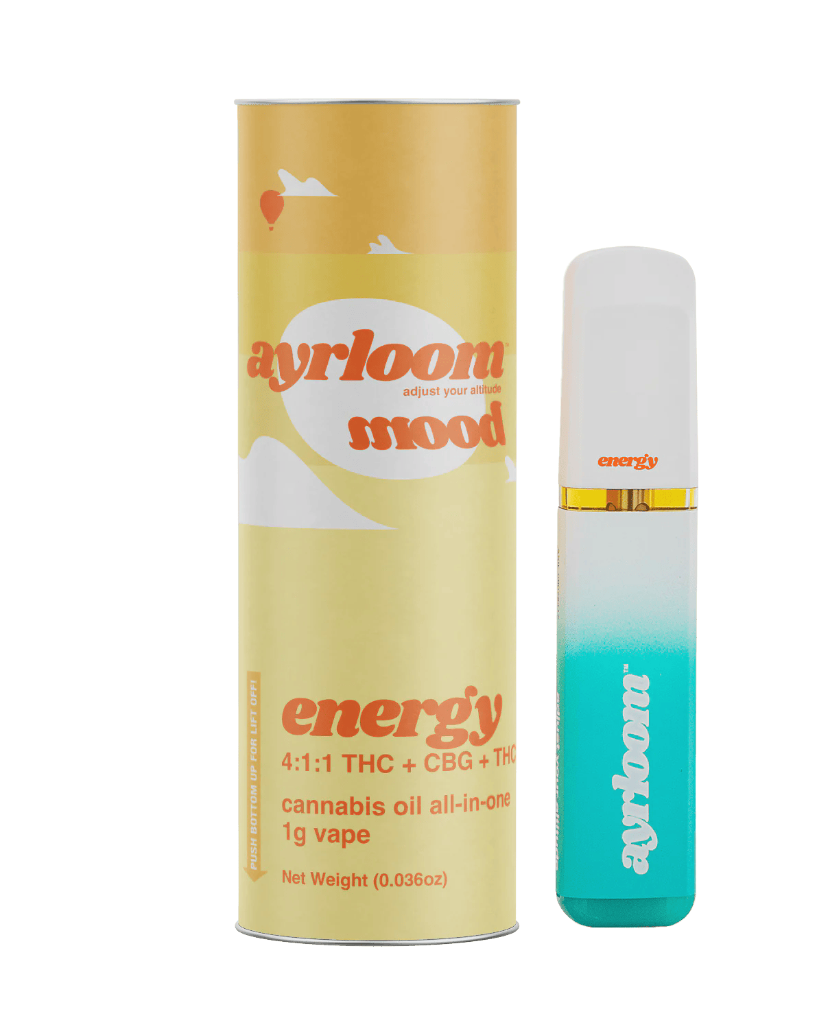 AIO Vape | 4:1:1 | THC:CBG:THCv | Energy | 1 g