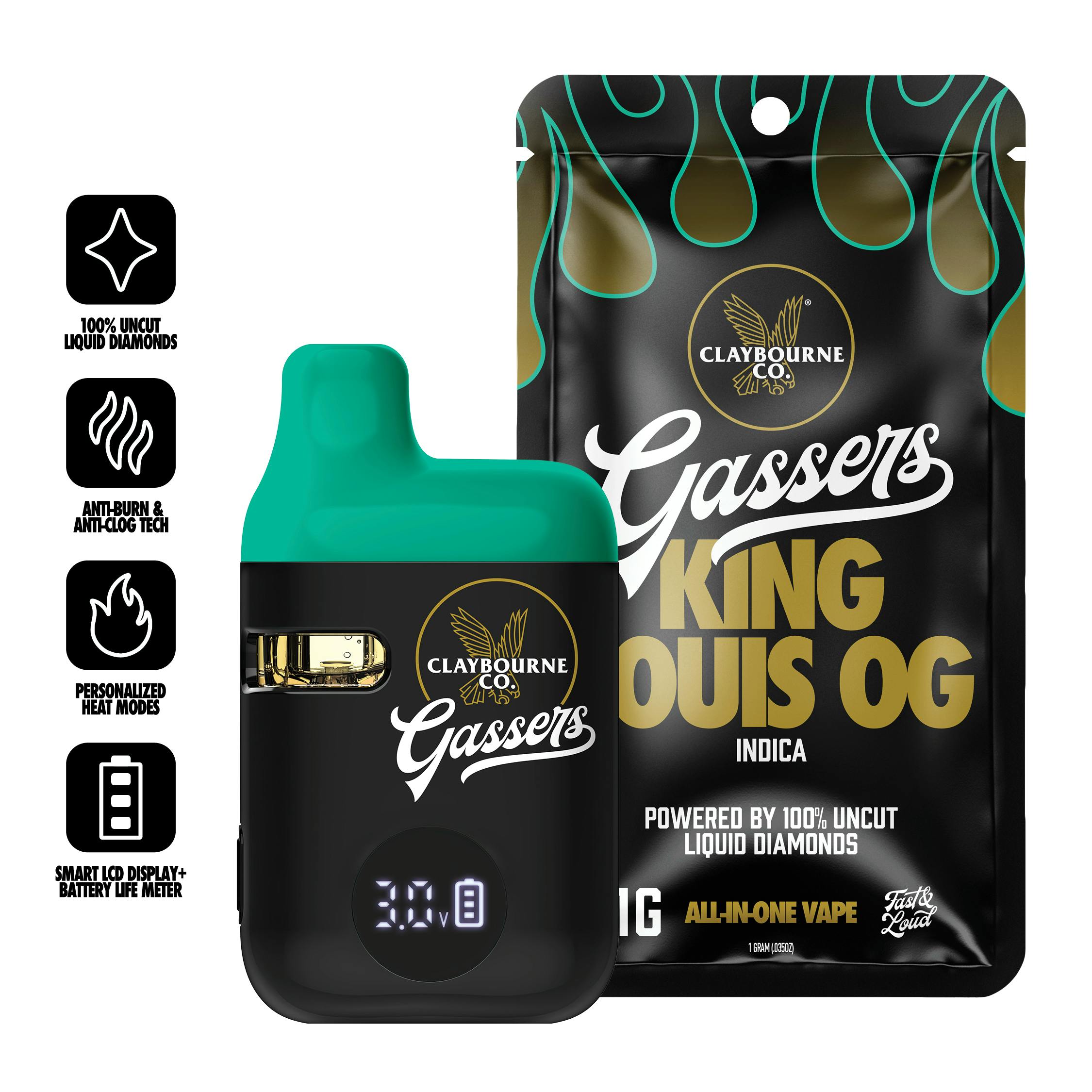 AIO Vape | Live Liquid Diamonds | Gassers | King Louis OG | 1 g
