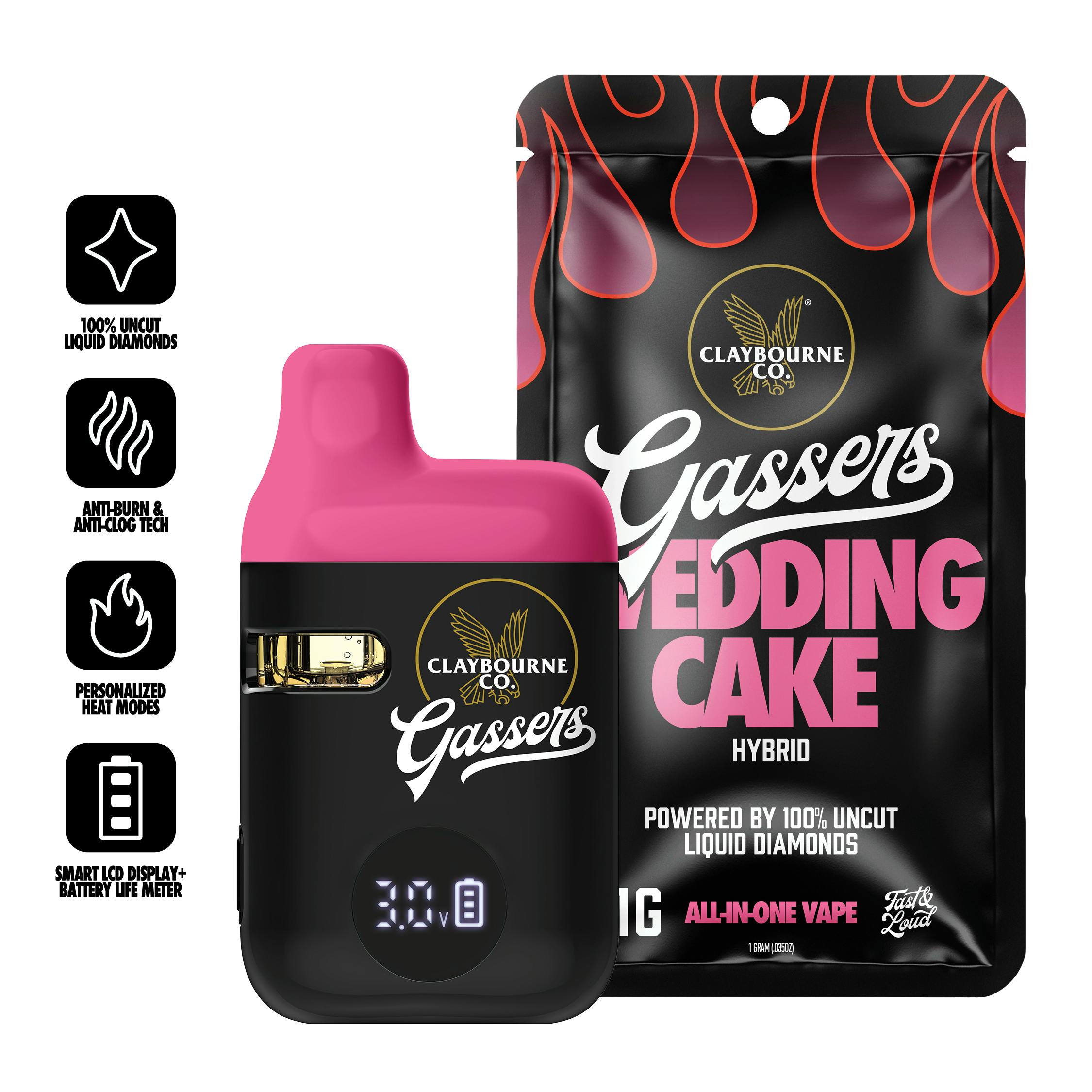 AIO Vape | Live Liquid Diamonds | Gassers | Wedding Cake | 1 g