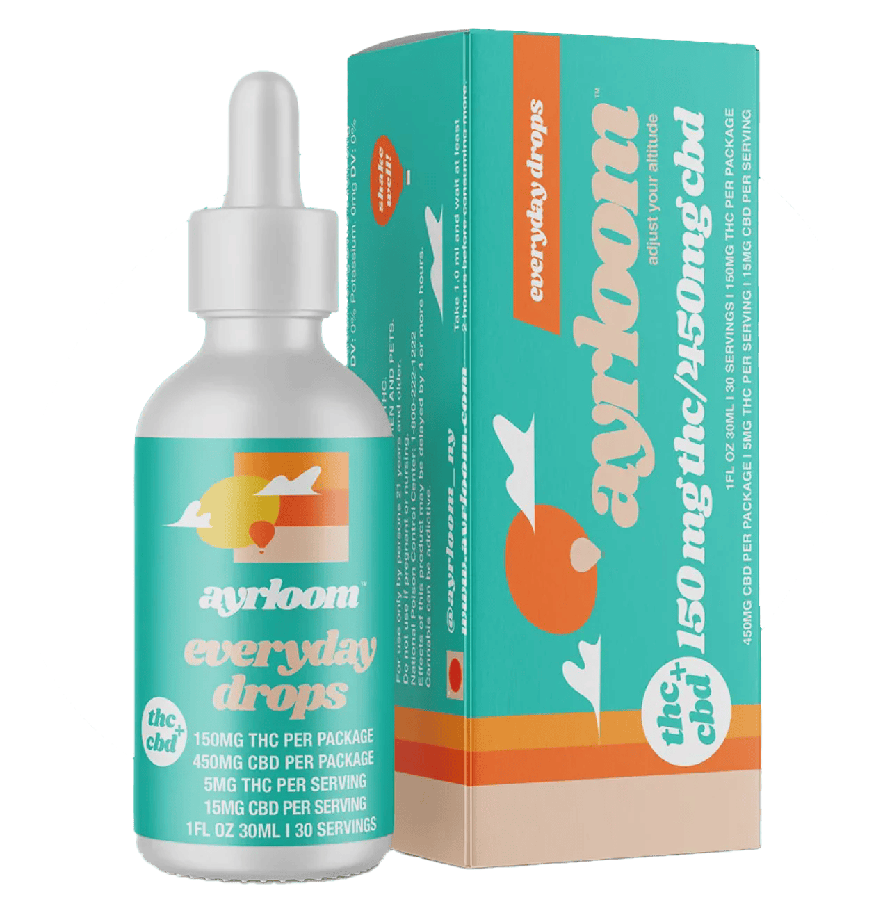 Tinctures | Everyday Drops "Low Dose" | 1:3 | THC:CBD | 30 ml | 150 mg : 450 mg