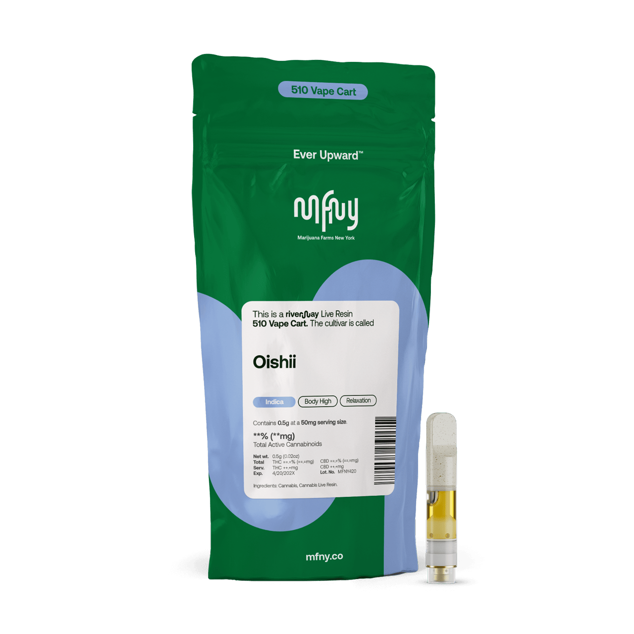 510 Cartridges | Live Resin | Oishii | 0.5 g