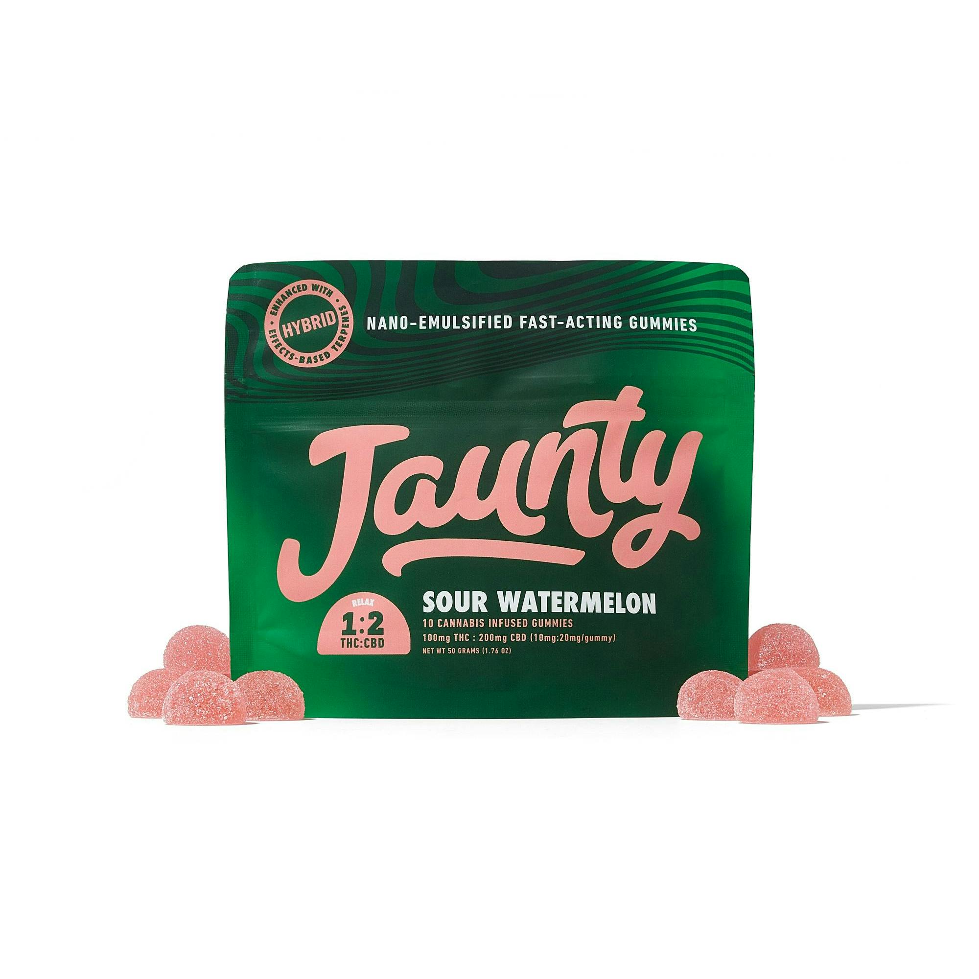 Gummies | Sour Watermelon | 1:2 | THC:CBD | 10pk