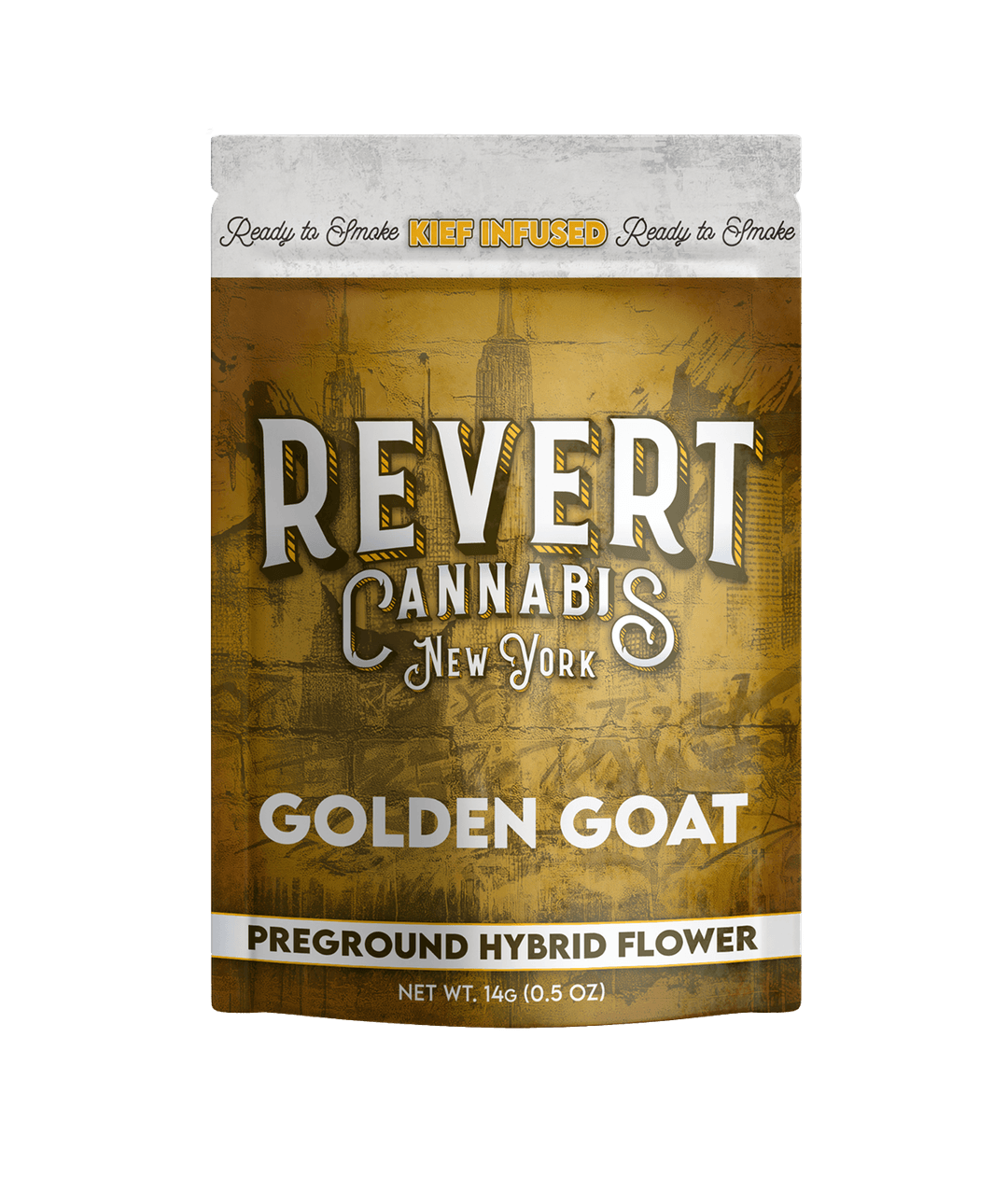 Kief Infused | Half Ounce Ground Flower | Golden Goat | 14 g