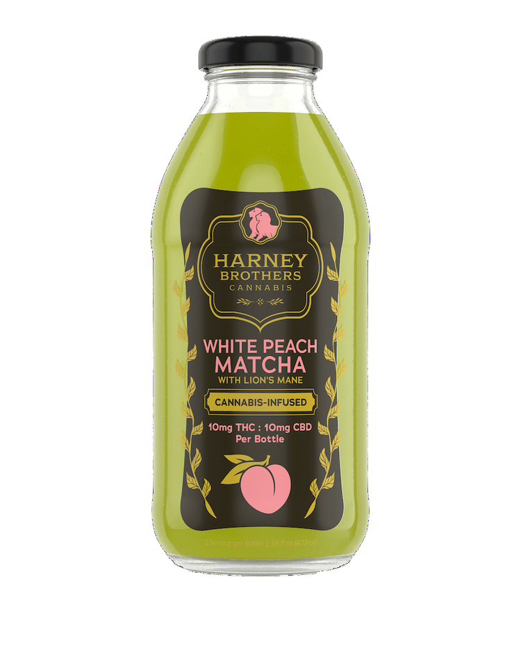 Infused Drink | White Peach Matcha | 1:1 | THC:CBD | 10 mg : 10 mg