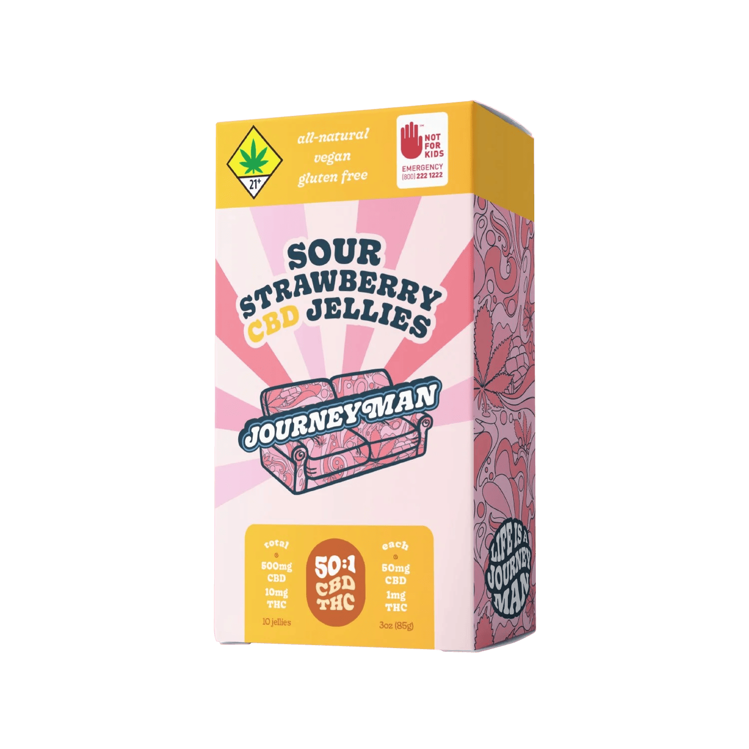 BS - Sour Strawberry 50:1 / Jellies 10pk