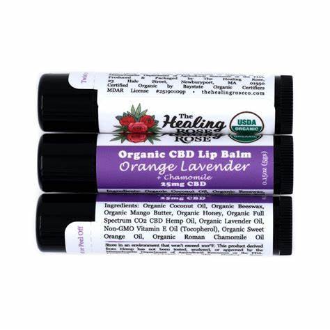 Lip Balm | Organic Orange Lavender | CBD