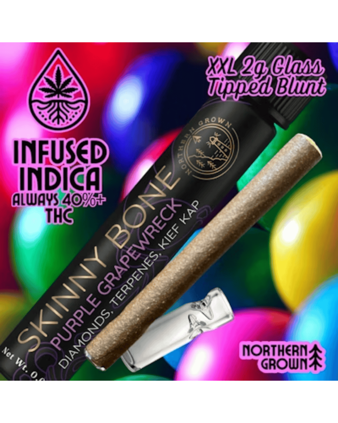Phat Bone | Purple Grape Wreck | 2.5g Infused Blunt
