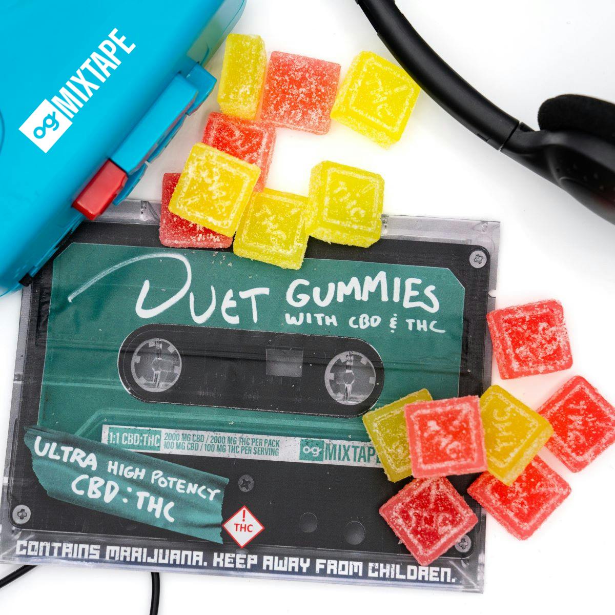 OG Mixtapes | 2000MG Duet 1:1 Gummies Ft. CBD (H)