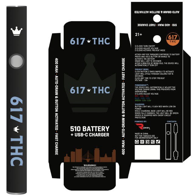 617 THC | 510 Cart Battery | Accessories