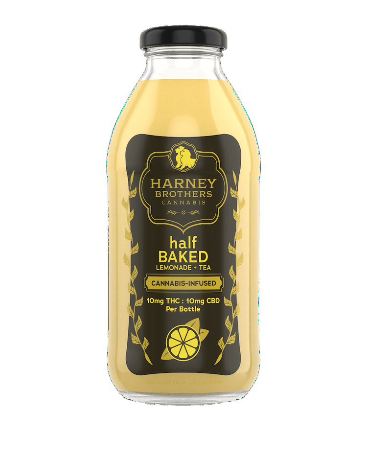 Infused Drink | Half BAKED Lemonade + Tea | 1:1 | THC:CBD | 10 mg : 10 mg
