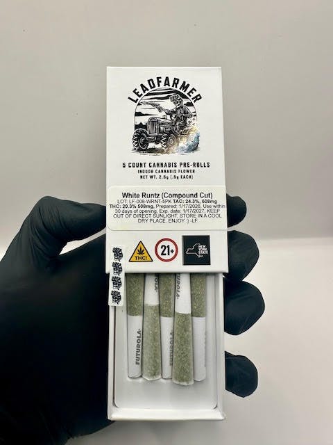 Pre-Rolls | White Runtz | 5pk x 0.5g | 2.5 g