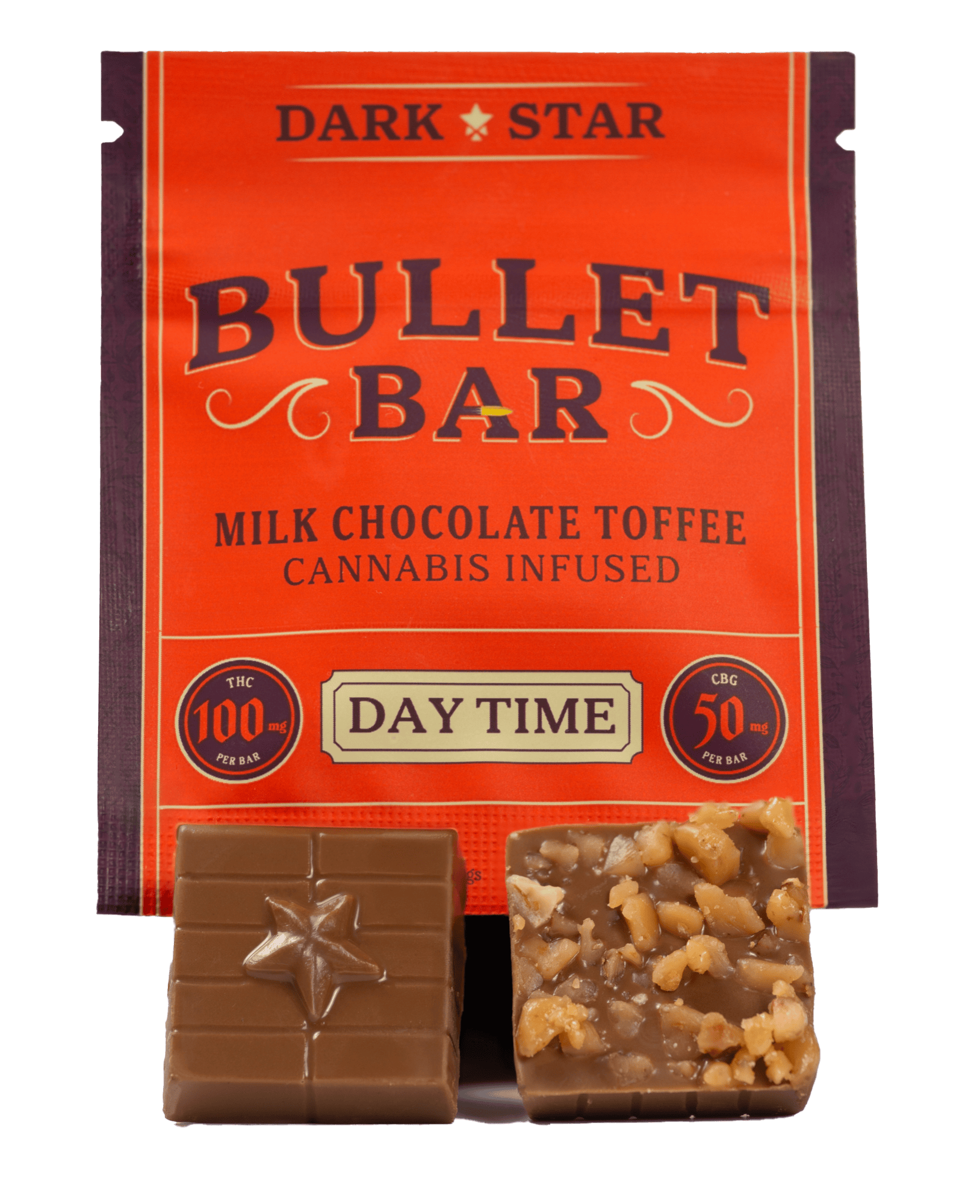 Milk Chocolates | Bullet Bar "Daytime" | 2:1 | THC:CBG | 1 pk | 100 mg