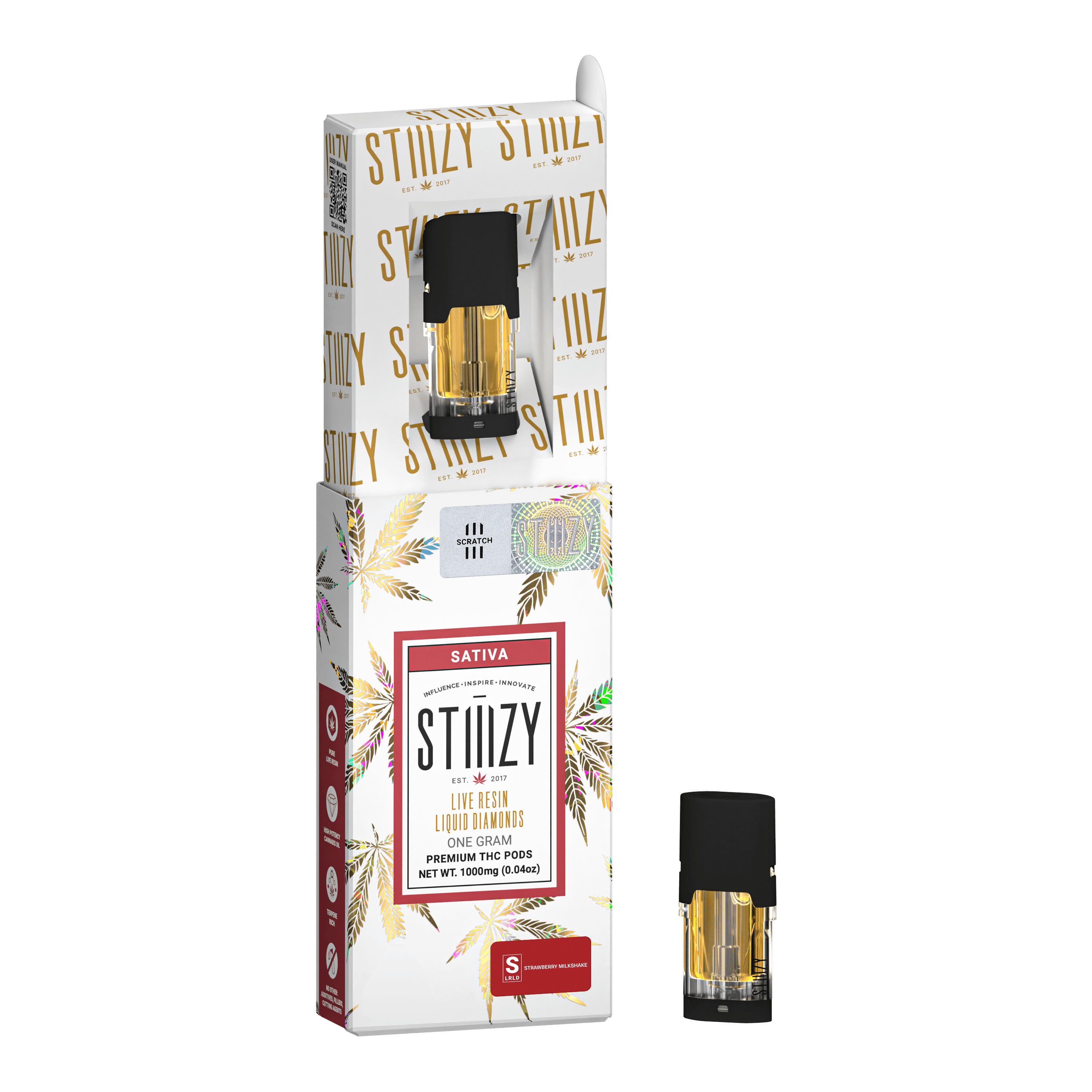 Pod | Live Resin Liquid Diamonds | Strawberry Milkshake | 1 g