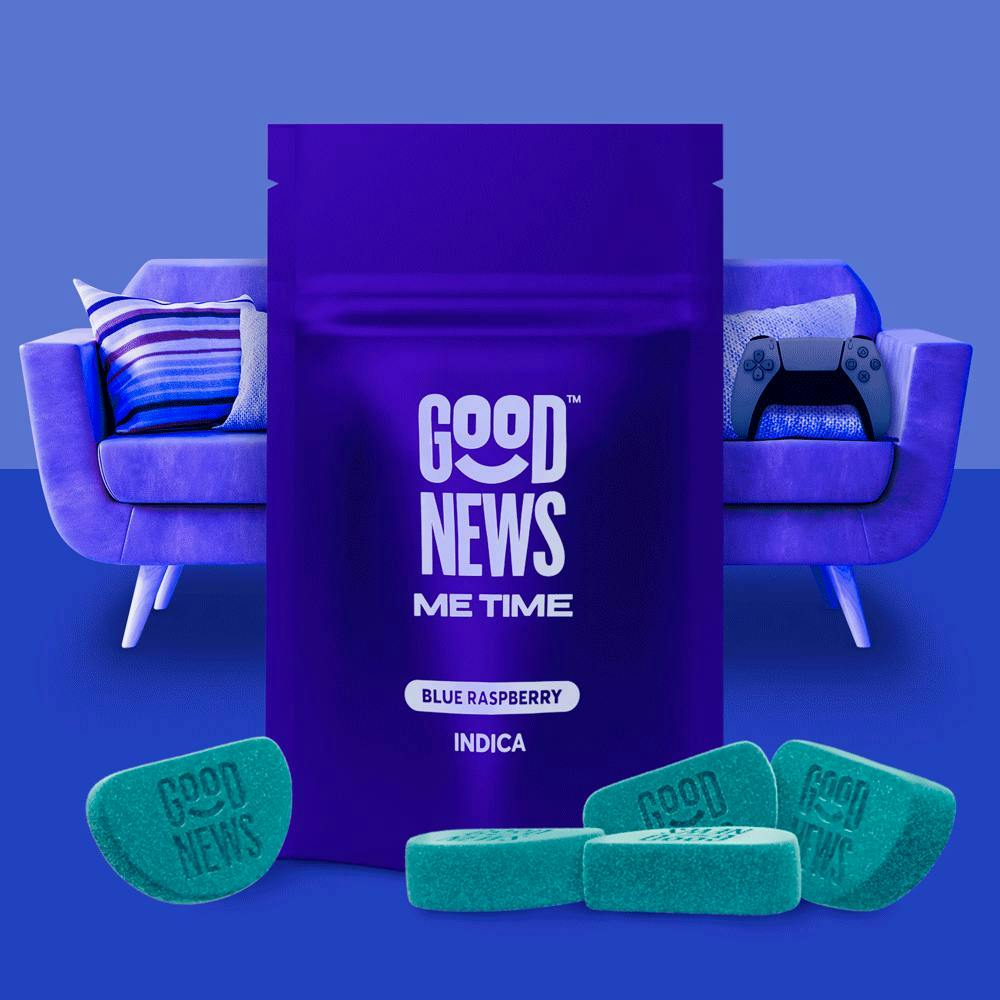 Good News | Me Time | 100mg Gummies | Blue Raspberry | 20 Pack