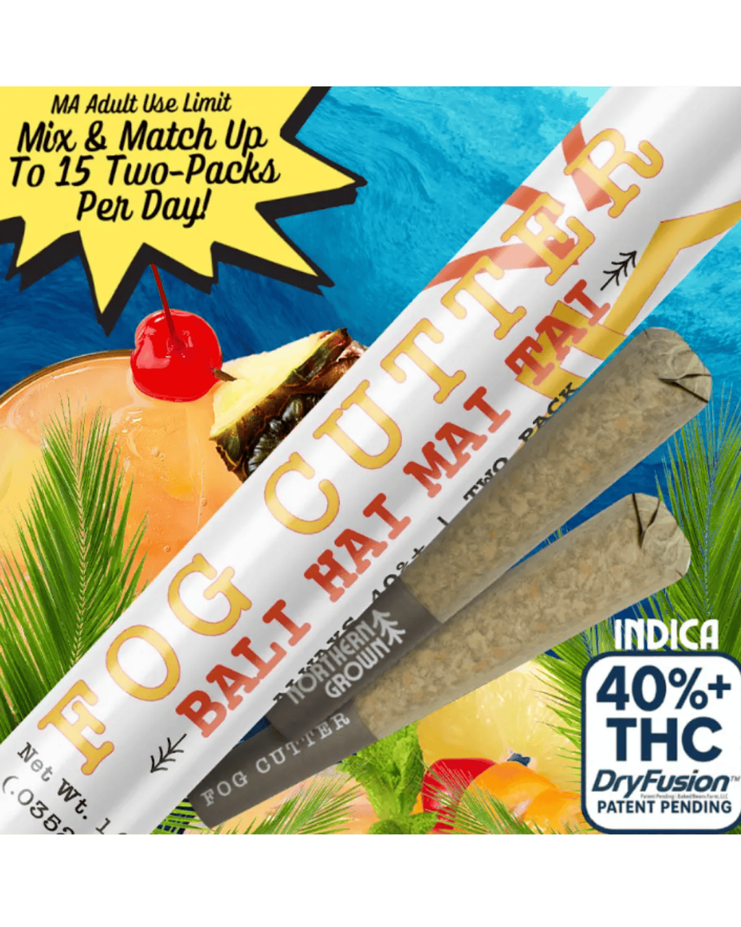 Fog Cutter | Bali Hai Mai Tai | .5g infused Preroll | 2PK