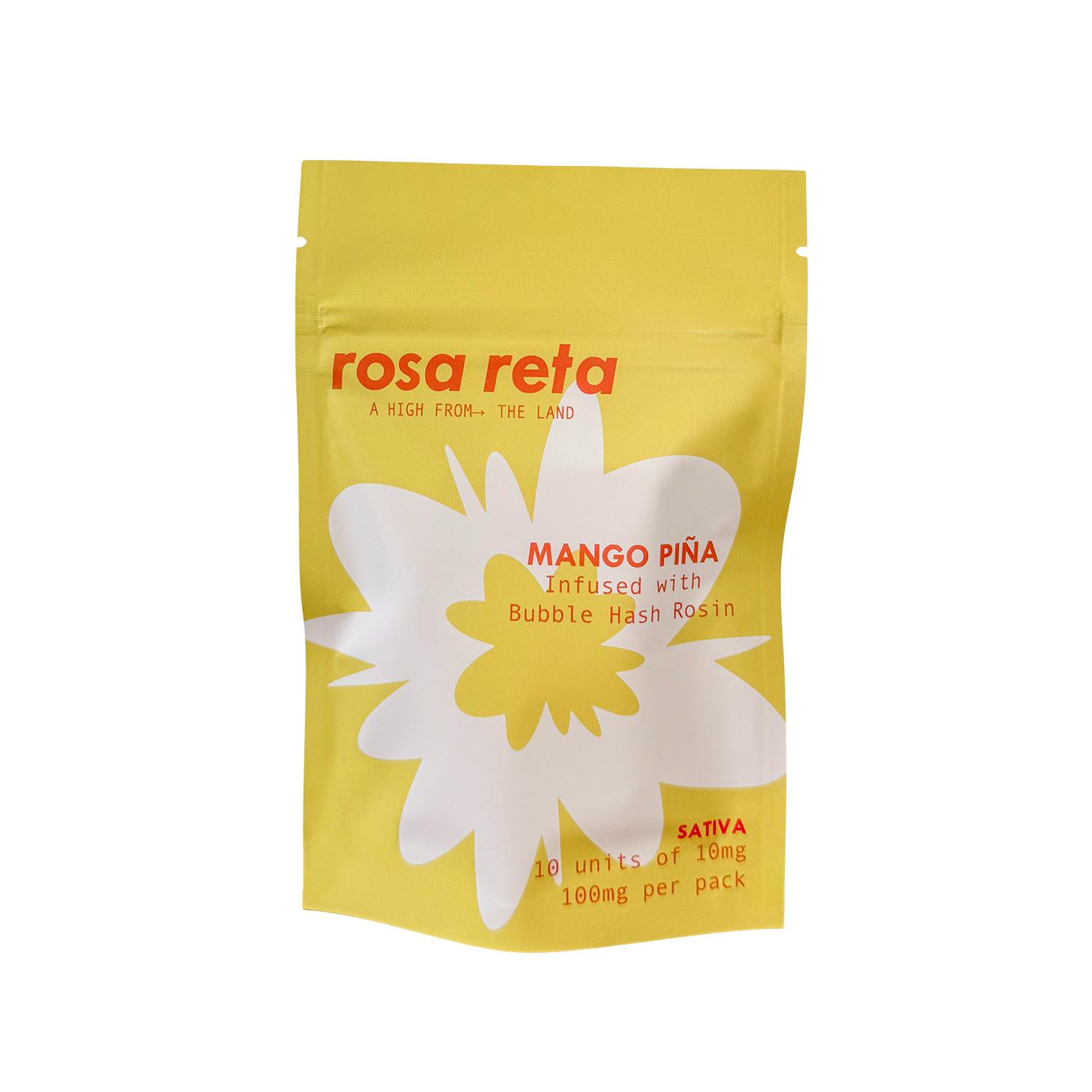 Bubble Hash Rosin Gummies | Mango Piña | 10pk x 10mg | 100 mg
