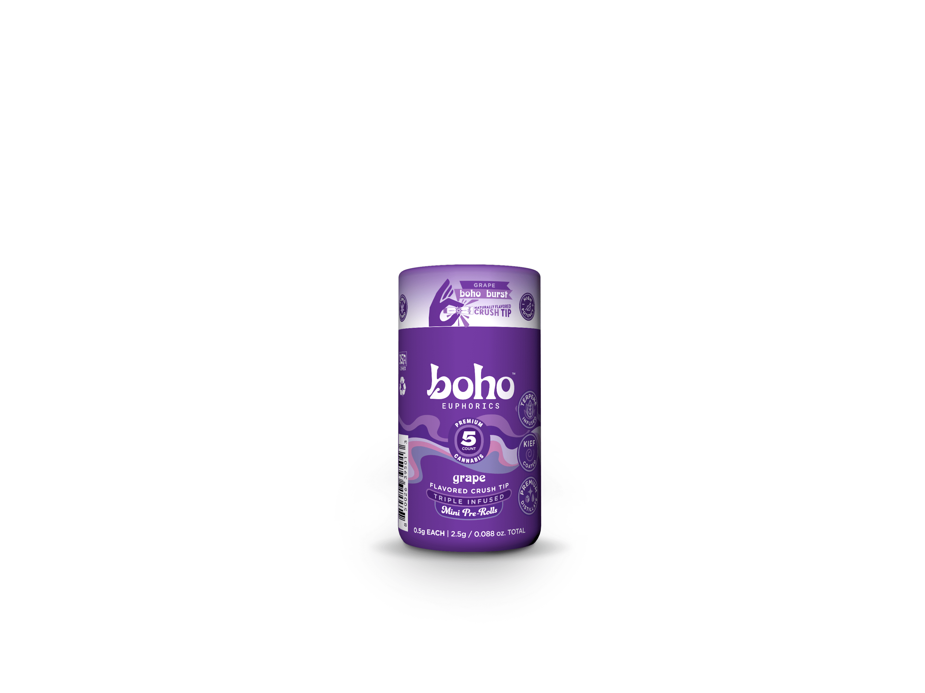 Boho Burst - TRIPLE INFUSED Grape - 5 Pack