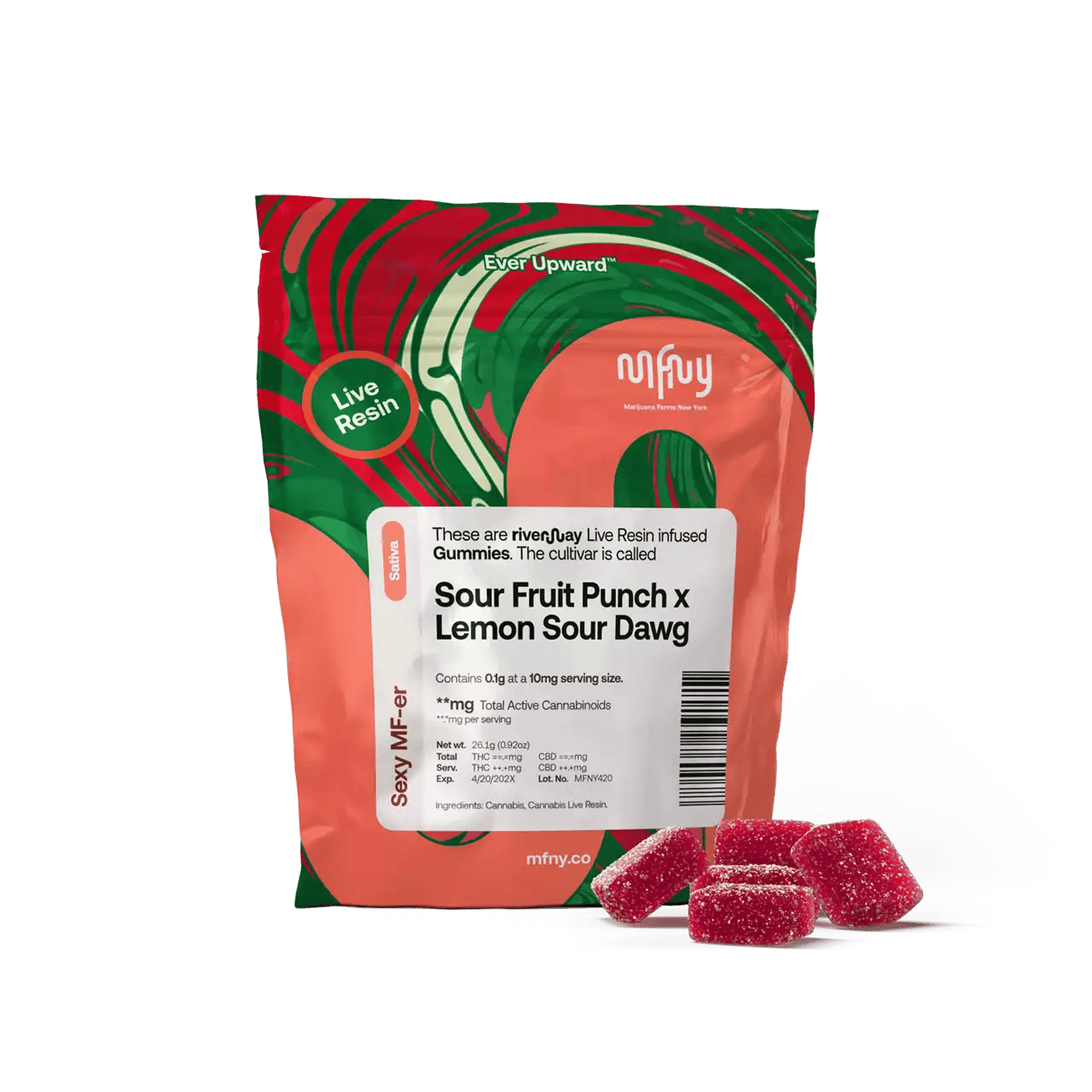Live Resin Gummies | 10pk x 10mg | 100 mg - | Sour Fruit Punch x Lemon Sour Dawg