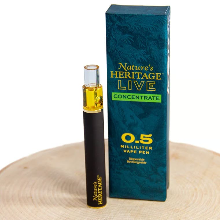 Nature's Heritage | Grape Diamonds | 0.5g Disposable | Live Sauce
