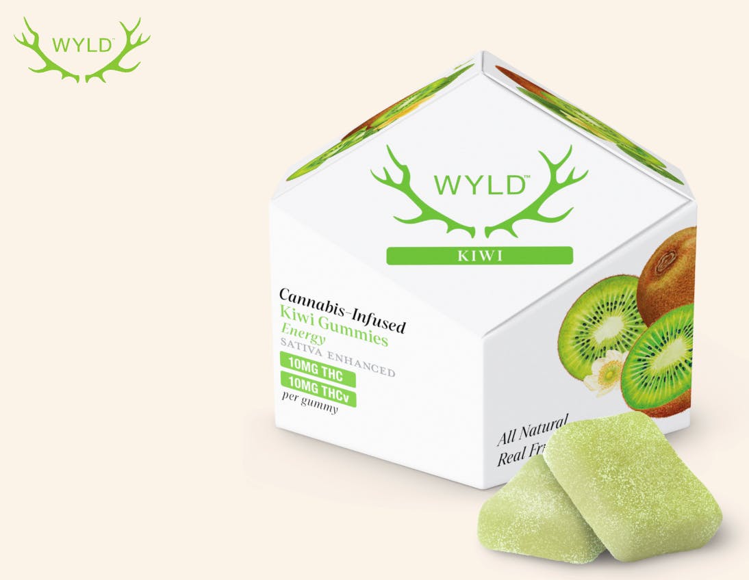 Kiwi | 100mg 1:1 (THC:THCv) Gummies | 10 Pack