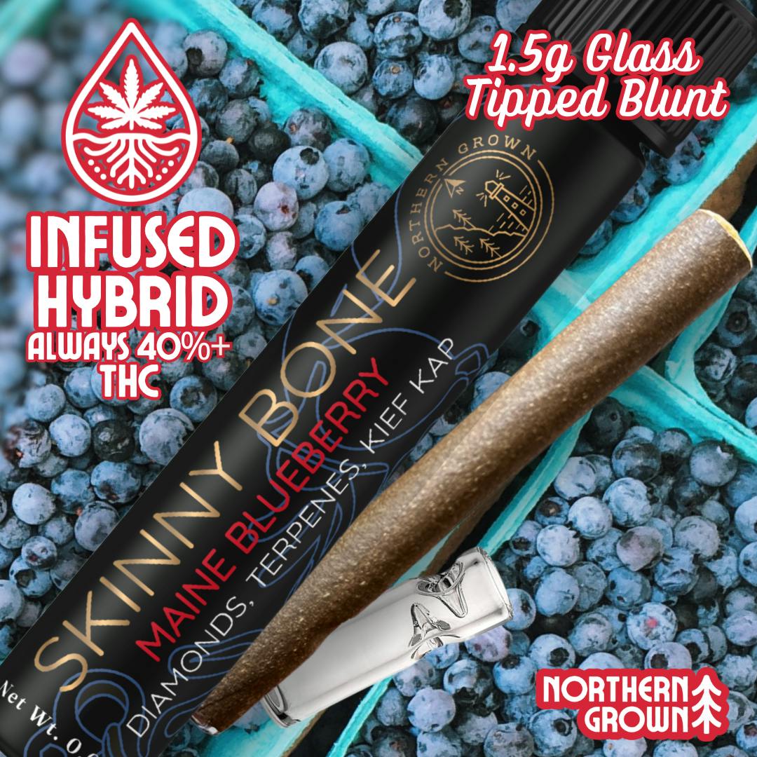 Skinny Bone | Maine Blueberry | 1.5g Infused Blunt
