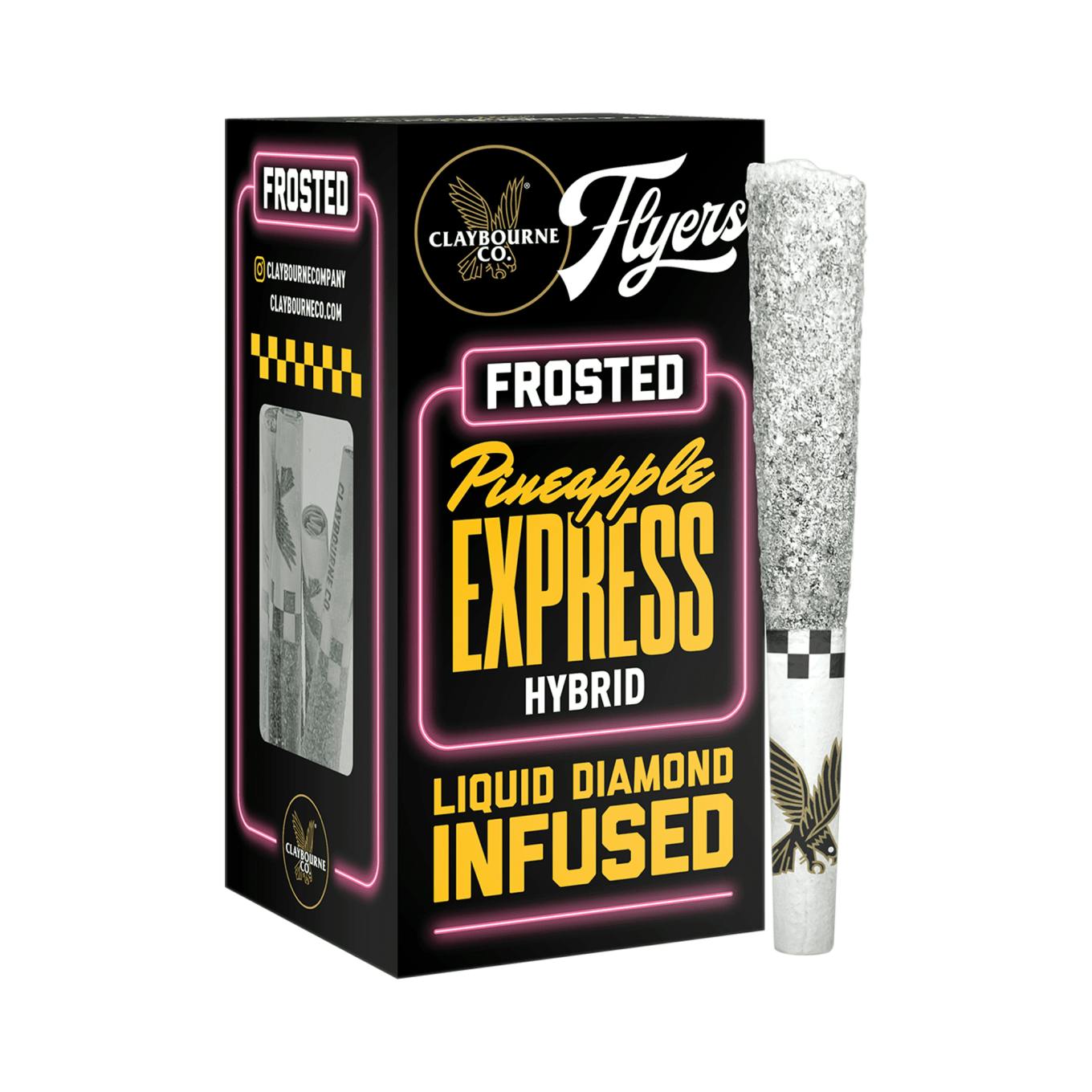 Infused Pre-Rolls | Frosted Flyers | Pineapple Express | 5pk x 0.5g | 2.5 g