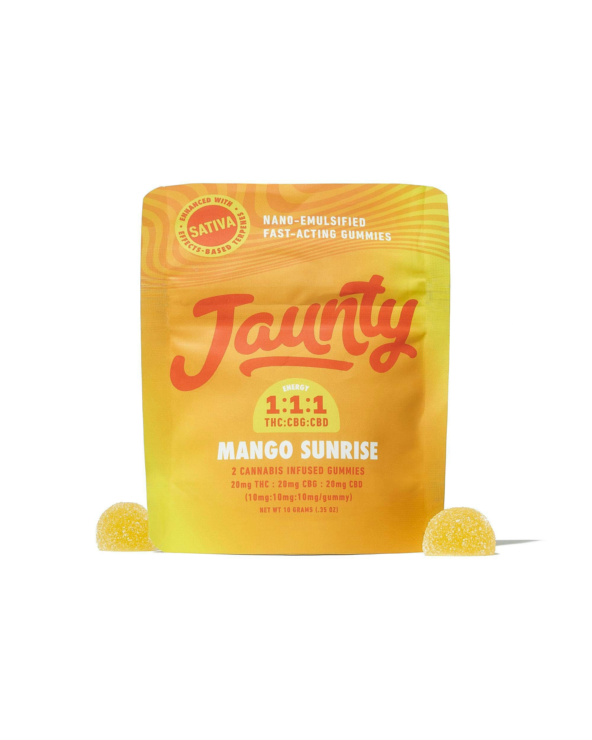 Gummies | Mango Sunrise | 1:1:1 | THC:CBG:CBD | 2pk x 10mg | 20mg