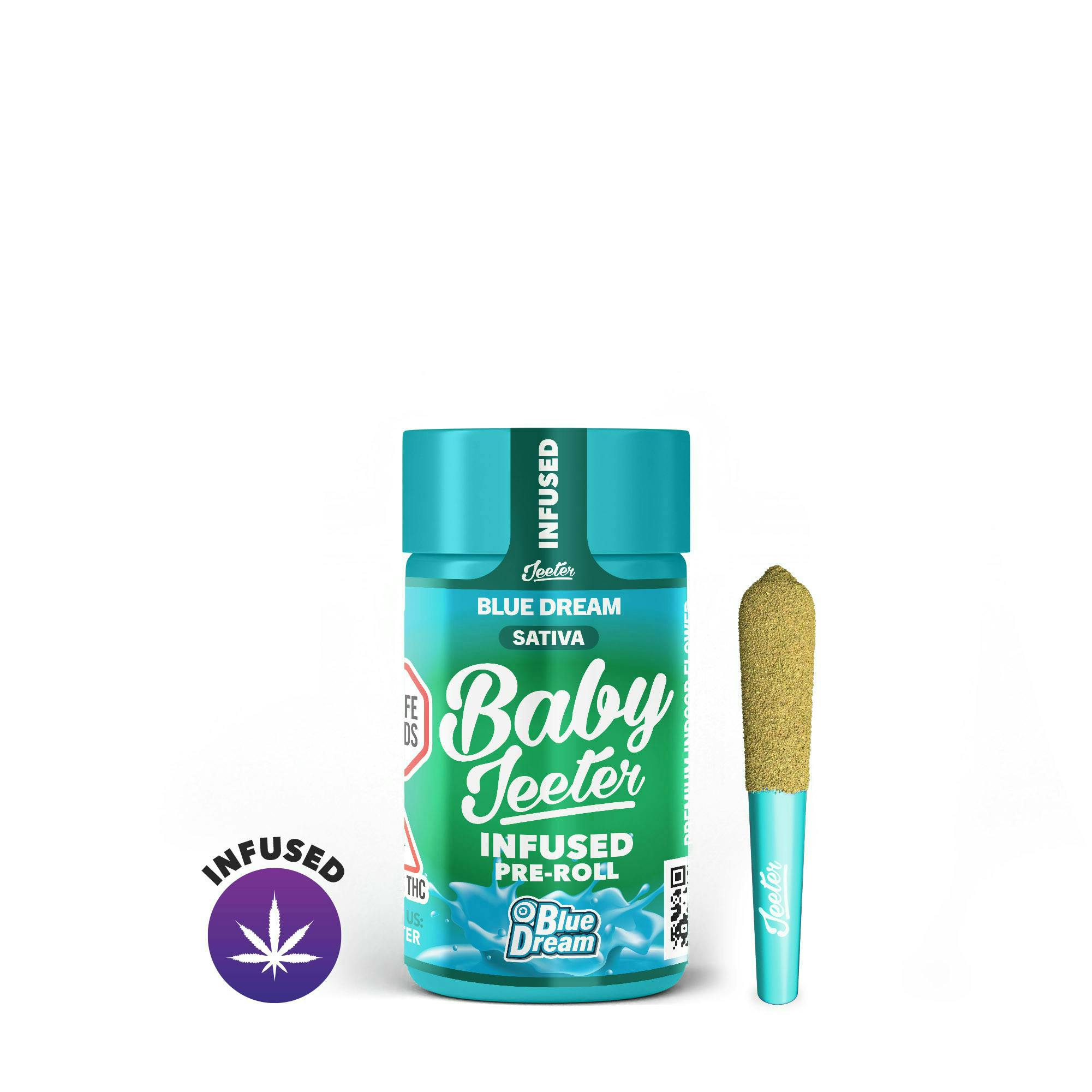 Baby Jeeter | Infused Pre-Rolls | Blue Dream | 5pk x 0.5g | 2.5 g